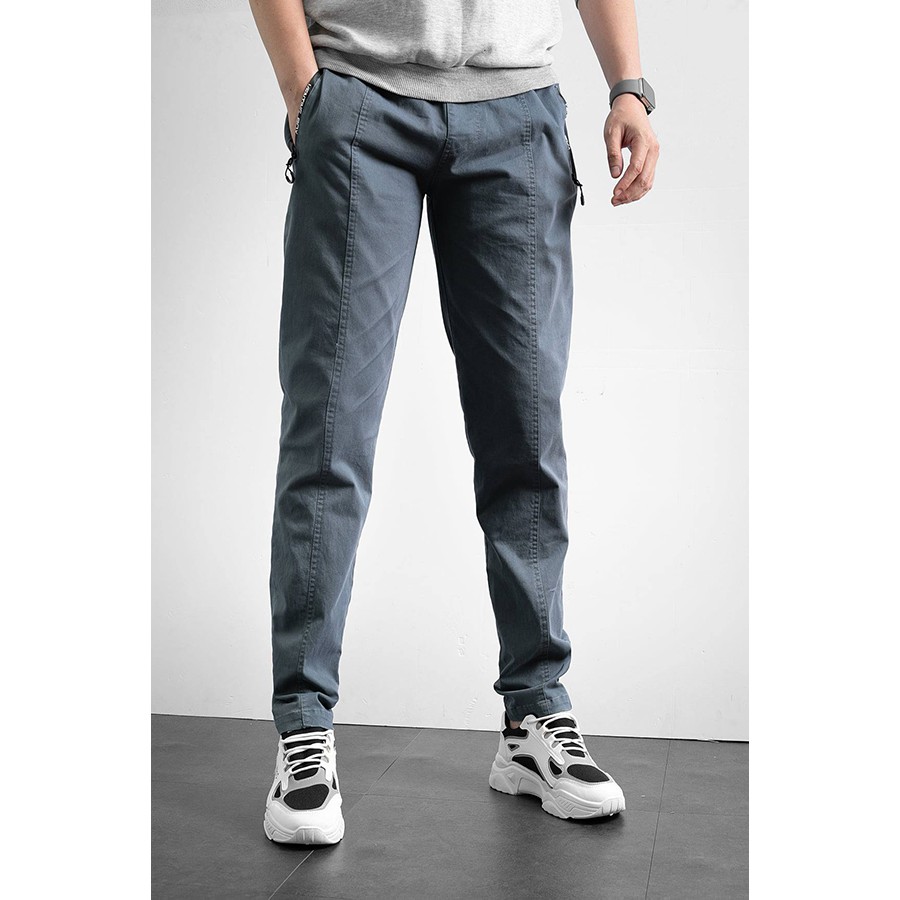 Quần kaki kéo khóa dáng slimfit trẻ trung