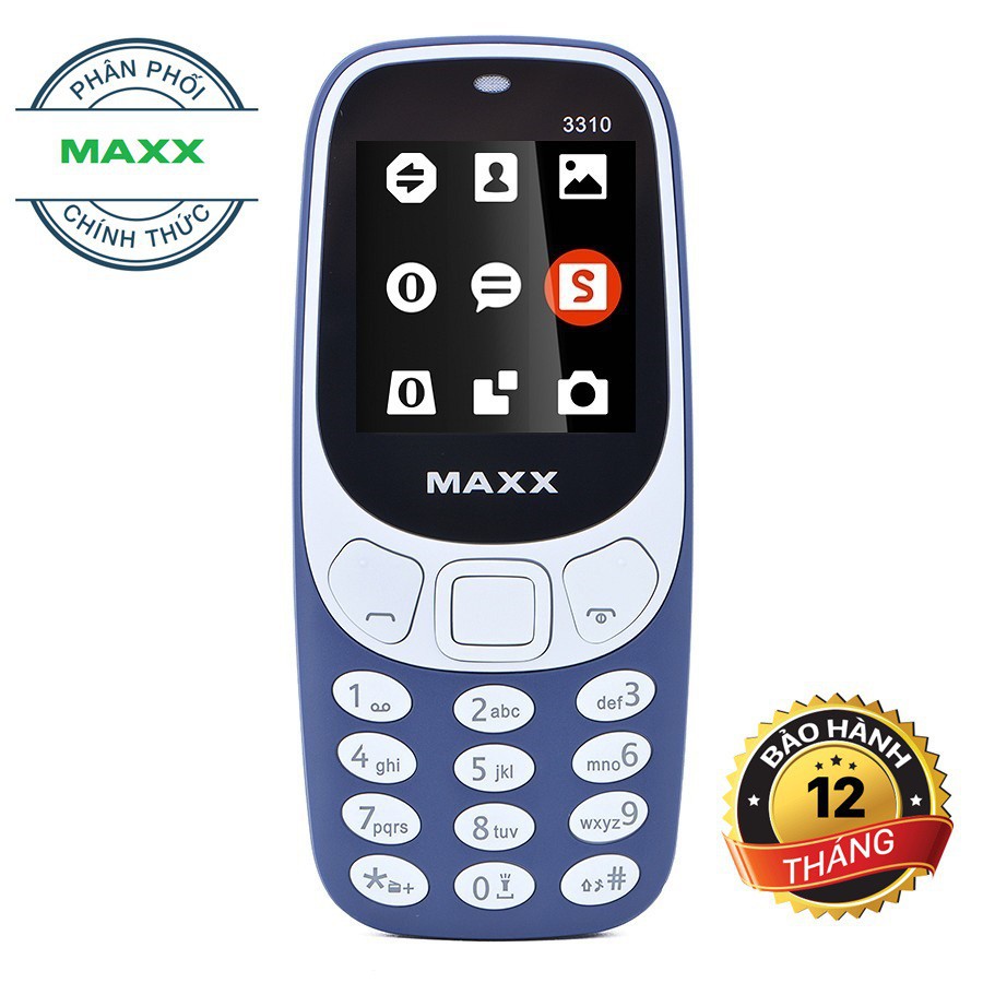 [CHÍNH HÃNG] Điện Thoại MAXX N3310 2 Sim - Thiết Kế Độc Đáo Và Đẹp Mắt -FM Không Cần Tai Nghe-Nghe Nhạc-Đầy Đủ Tính Năng