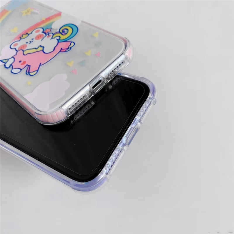 Ốp lưng iphone gấu kỳ lân trong 4 góc 6/6plus/6s/6splus/7/7plus/8/8plus/x/xr/xs/11/12/pro/max/plus/promax - Awifi V3-8 | BigBuy360 - bigbuy360.vn