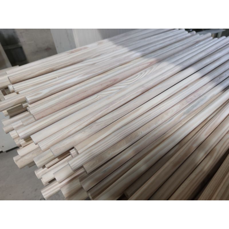 Thanh gỗ tròn dài 78cm, đường kính 2cm - Cây gỗ tròn