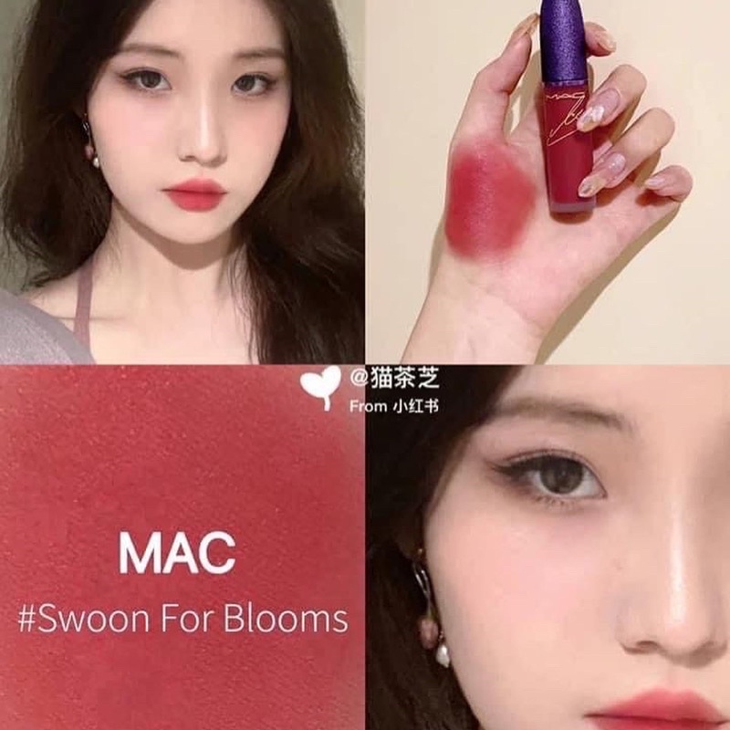 SON MAC x LISA BLACK PINK  SON KEM MAC POWER KISS LIQUID LIPCOLOR