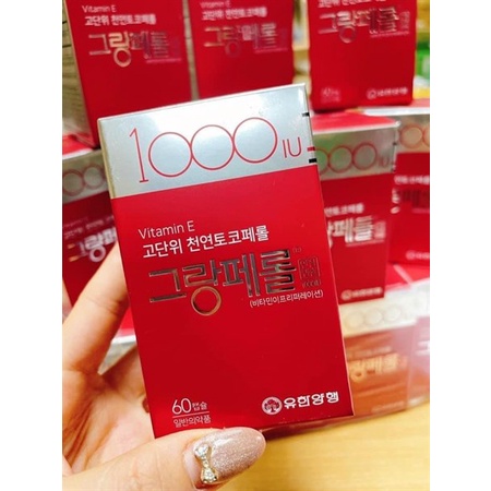 VITAMIN E HÀN QUỐC 1000IU HỘP 60 VIÊN
