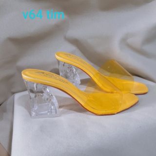 Ảnh thật giày cao gót nữ big size gót tim 7 phân