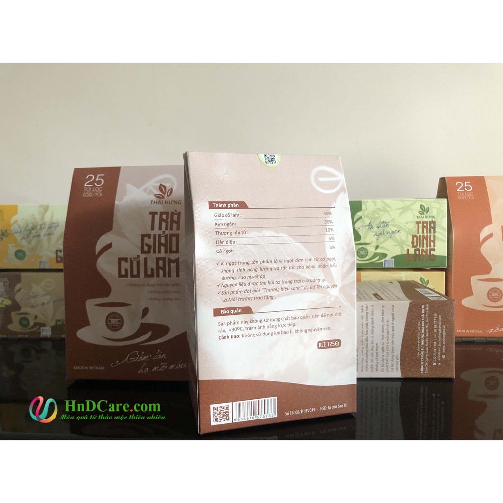[CHÍNH HÃNG] Trà Giảo Cổ Lam Thái Hưng (trà thảo dược, 100% tự nhiên, dạng túi) - hạ mỡ máu, giảm cân | BigBuy360 - bigbuy360.vn