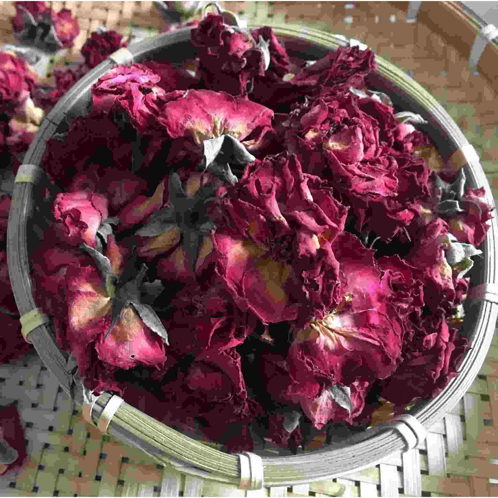 Trà hoa hồng Sa Đéc (nguyên bông) - hỗ trợ giảm cân, đẹp da