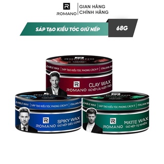Wat vuốt tóc nam Rômano 68g chuyên giữ nếp tóc cho nam giới