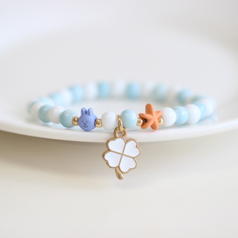 Vòng Tay Hình Ngôi Sao / Thỏ Bằng Gốm Sứ Phong Cách Hàn Quốc Cho Nữ