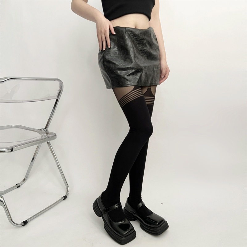 Xixi Quần Tất Nhung Kèm Nịt Bít Tất Gợi Cảm Cho Nữ