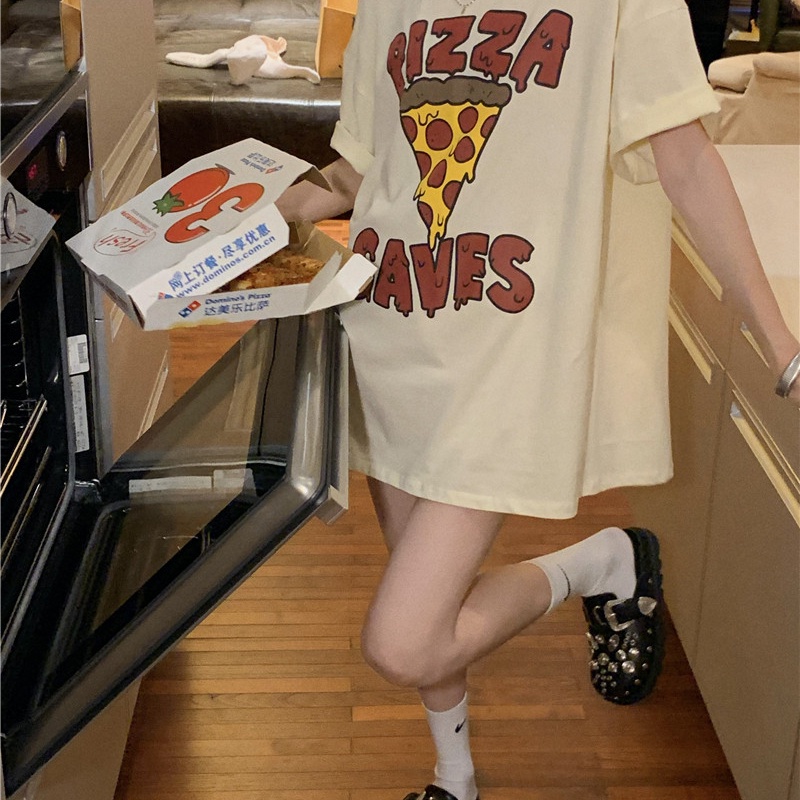 NRVP Áo Thun Cotton Tay Ngắn Cổ Tròn Màu Trơn Thời Trang Dành Cho Nữ