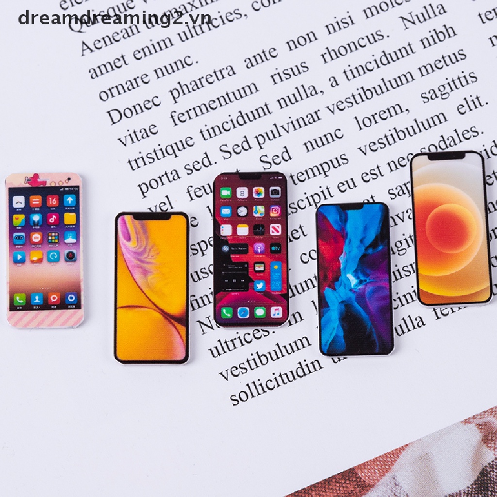 Mô hình điện thoại di động thu nhỏ tỉ lệ 1:12 cho trang trí nhà búp bê