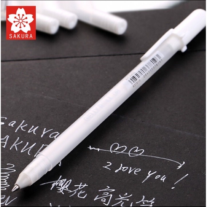 Bút gel trắng sakura