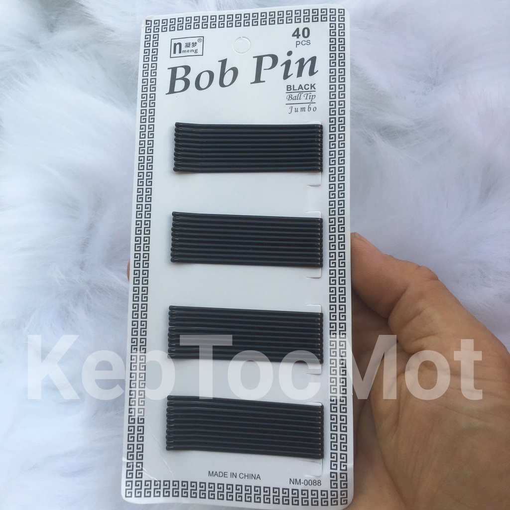 Kẹp tăm màu đen an toàn - gim / ghim tăm bob pin KT35