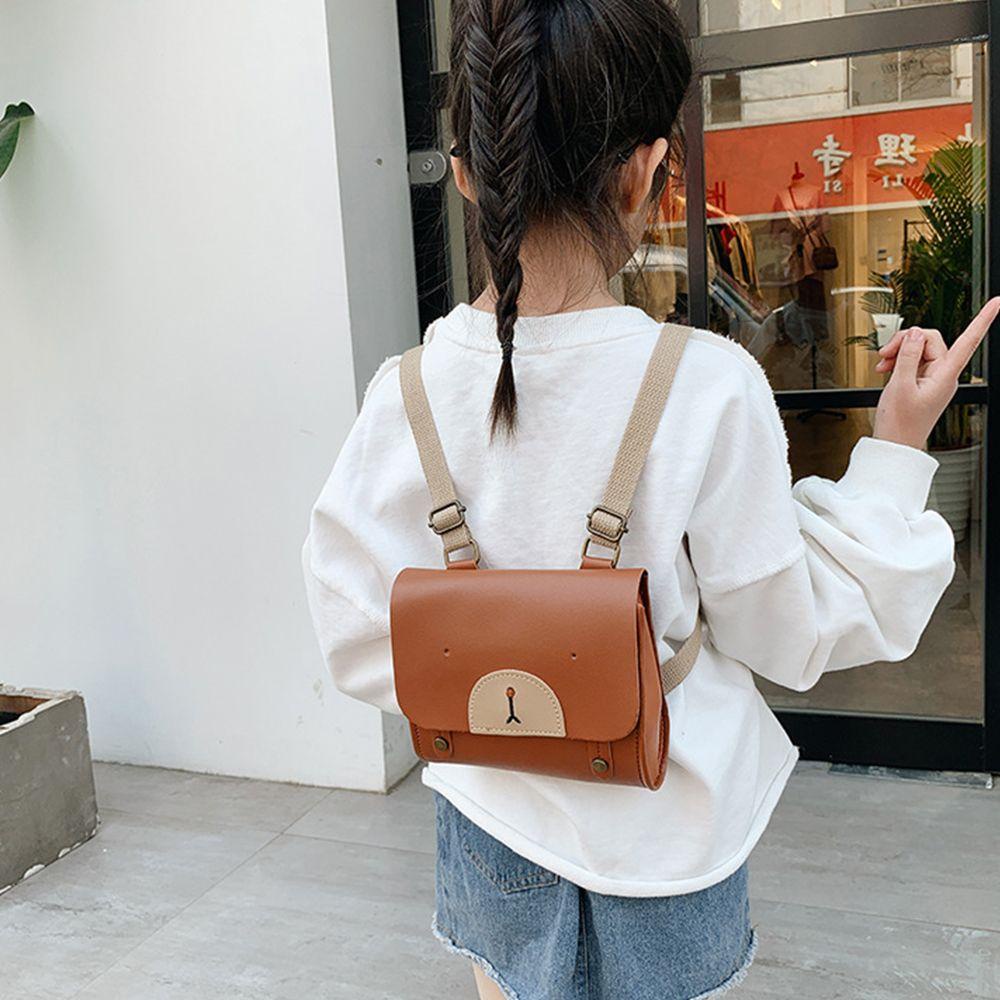 USNOW Ba Lô Da PU Mini In Họa Tiết Hoạt Hình Xinh Xắn Dành Cho Các Bé