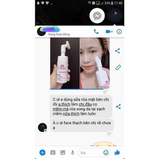 [CHÍNH HÃNG 2021] Sữa Rửa Mặt Tạo Bọt Massage Mwhite