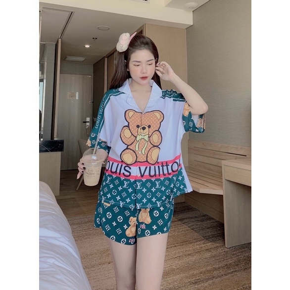ĐỒ BỘ - PIJAMA MẶC  NHÀ FORM CÁNH DƠI ĐÙI SÓNG CHẤT MANGO MỀM MẠI, MÁT MẺ | BigBuy360 - bigbuy360.vn