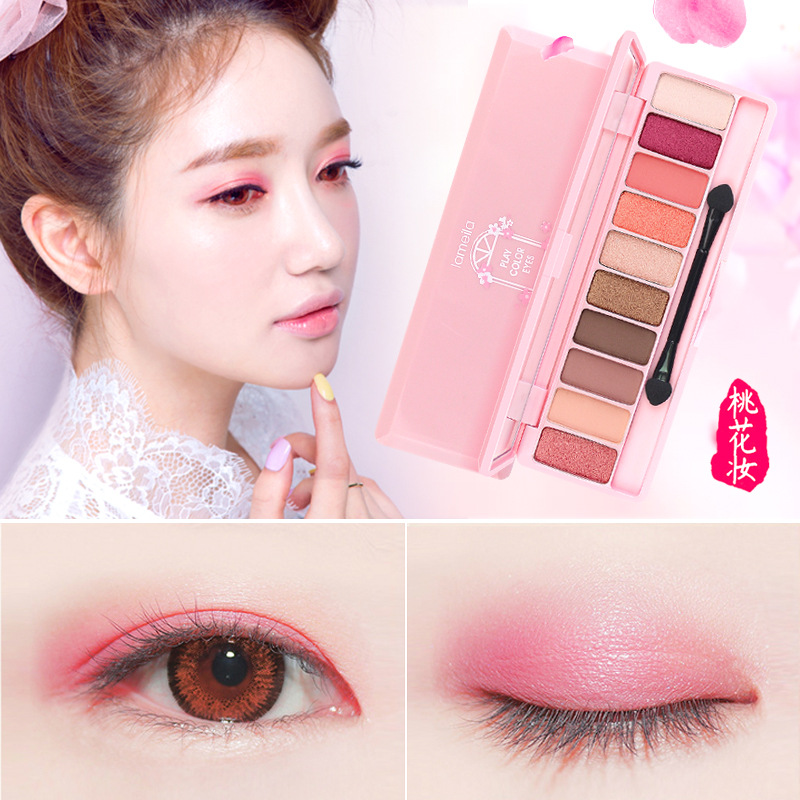 [Hàng mới về] Bảng phấn mắt 10 màu lì/nhũ ngọc trai