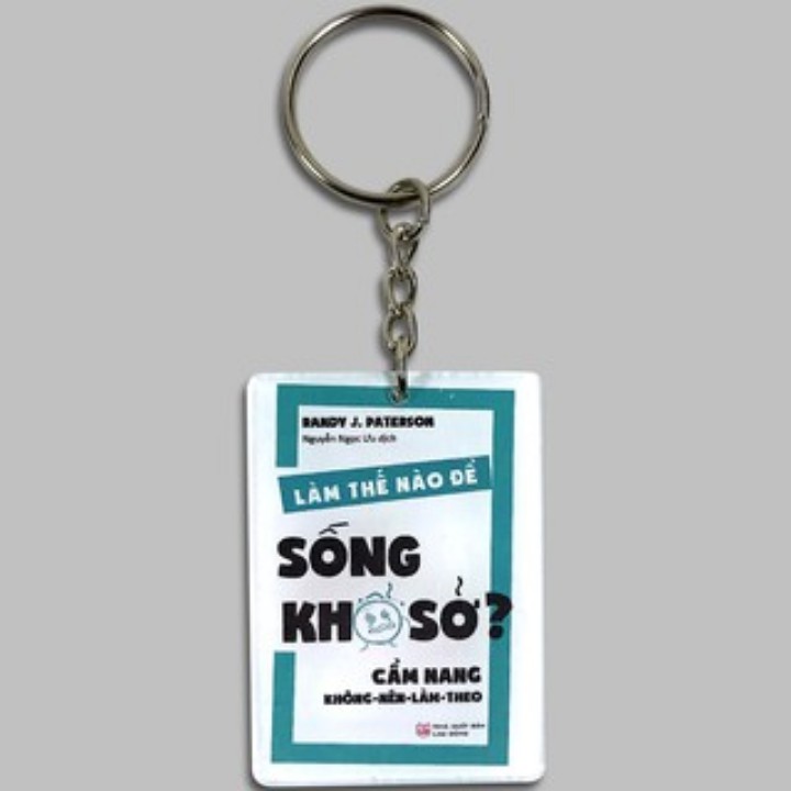 Móc khóa nhựa hình sách Minh Long - 50x30x3 mm (Lẻ tùy chọn)