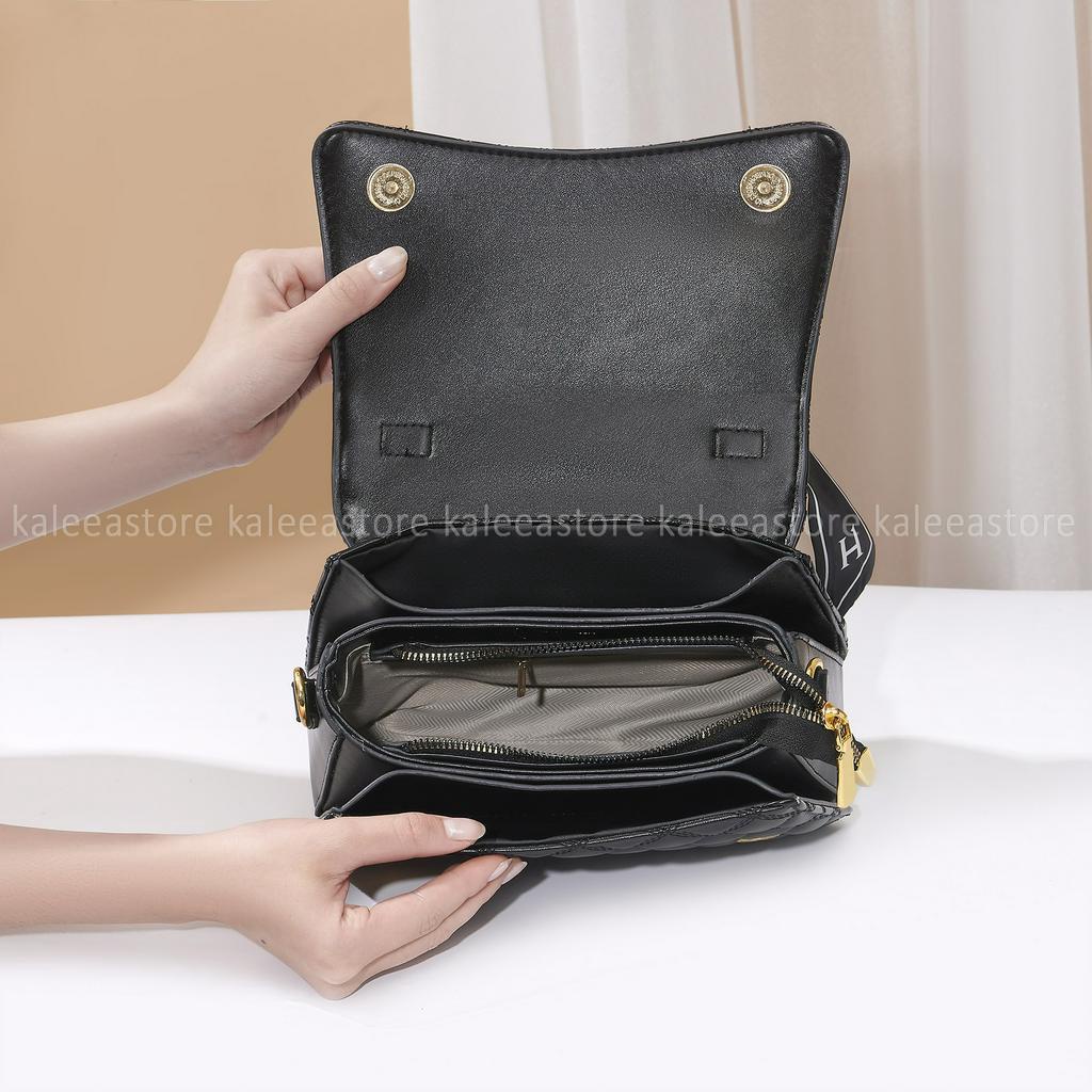 Túi Xách Nữ Đeo Chéo, Cầm Tay Kaleea X59 Ô Chám Size 22 Da Cao Cấp Sang Trọng