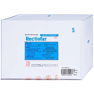 Bơm trực tràng táo bón 5ml Rectiofar - Hộp 40 ống