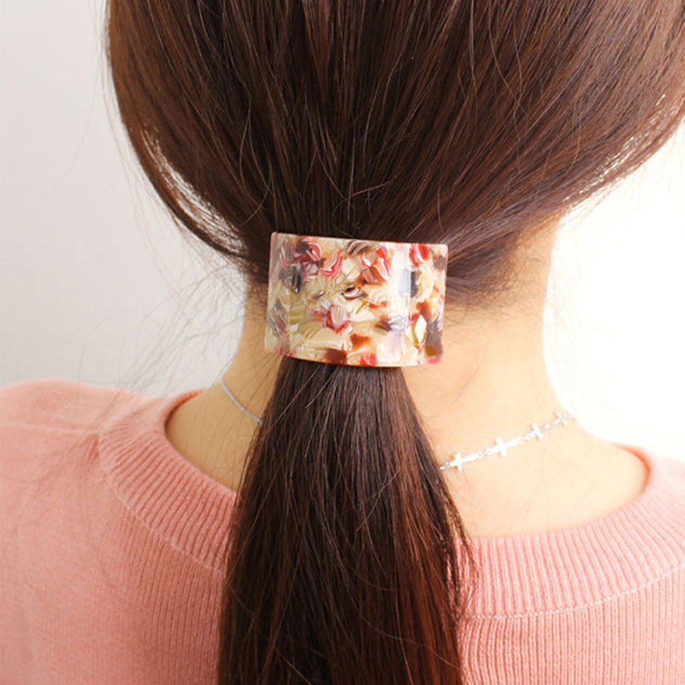 Dây Buộc Tóc Họa Tiết Hình Học Thời Trang Cho Nữ