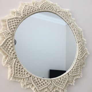 🌺 🌺 Gương tròn trang trí size lớn - Guong macrame 🌺 🌺