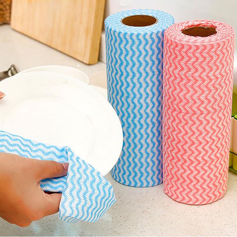Cuộn 25 Khăn Lau Nhà Bếp Dùng Một Lần
