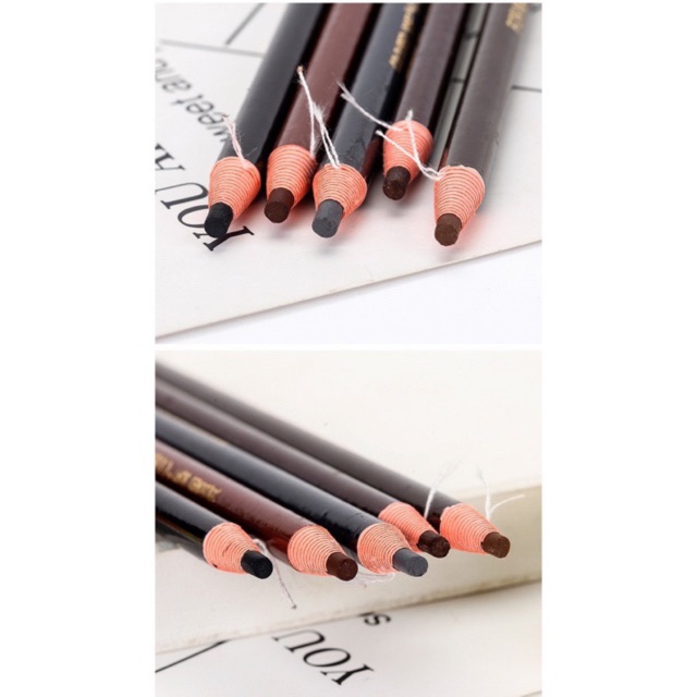 Chì Mày Xé Kẻ Chân Mày - Coloured Soft Eyebrow Pencil Cosmetic Art - Bút Mày Phẩy Sợi