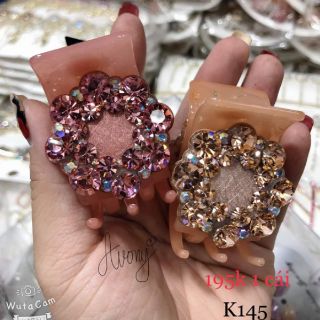 [Xịn] Kẹp tóc càng cua 5 răng đính đá cao cấp Marcely