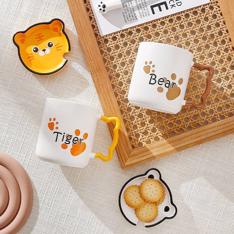 Cốc Sứ Có Nắp Thương Cún Yêu Con Mèo Cốc Cà Phê Quà tặng Sinh Nhật Cái Cà Cốc Nước Cốc Sữa Cốc Gốm Quà Tặng Cốc Trà Ly Quà Sinh Nhật Cốc Cà Phê