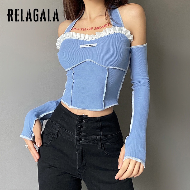 Áo Hai Dây Hở Lưng Phối Ren Màu Trơn Thời Trang Cho Nữ 2021 | BigBuy360 - bigbuy360.vn