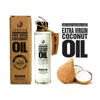 Dầu Dừa Nguyên Chất 100% One4One 150ml chai nhựa nắp nhấn