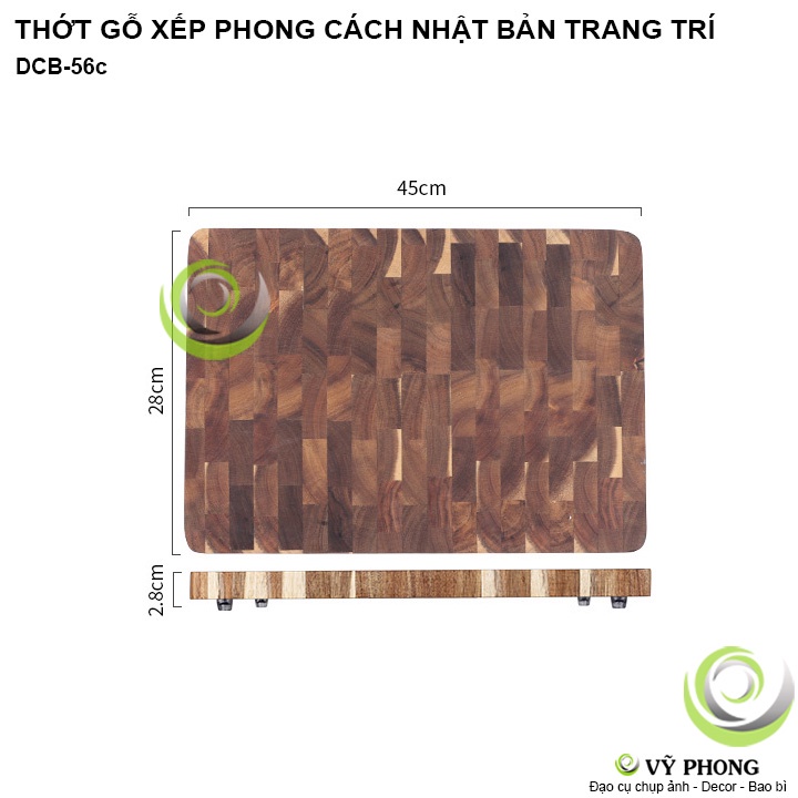 THỚT GỖ TEAK XẾP PHONG CÁCH NHẬT THỚT GỖ GHÉP GỖ TƯƠNG TƯ TỰ NHIÊN TRANG TRÍ BẾP ĐẠO CỤ CHỤP ẢNH SẢN PHẨM INS DCB-56