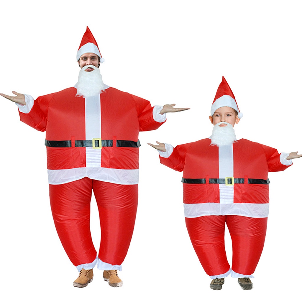 Bộ Đồ Bơm Hơi Hóa Trang Ông Già Noel Vui Nhộn Cho Người Lớn Và Trẻ Em
