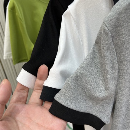 Áo polo Tay Ngắn Cổ Chữ V Form Rộng Thời Trang Mùa Hè Mới Cho Nữ