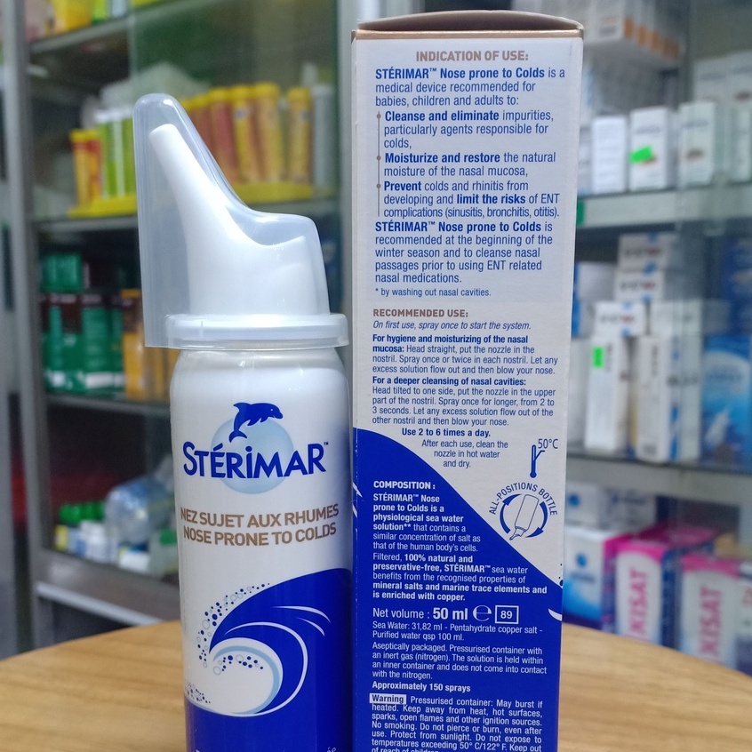 Xịt mũi cá heo Sterimar Baby cho bé từ 0-3 tuổi