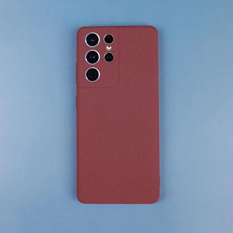 Ốp Điện Thoại Mềm Mặt Nhám Chống Dấu Vân Tay Cho Samsung Galaxy S22 Ultra S20 FE S21 Plus