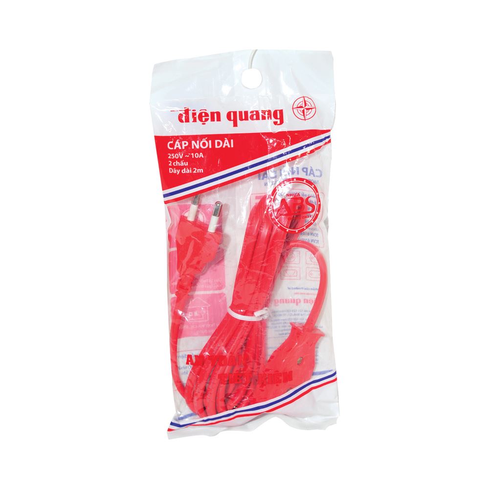 Cáp nối dài Điện Quang 5 mét 2 mét 250V-10A 2 chấu ĐQ EPF 2R.2PN 2W.2PN