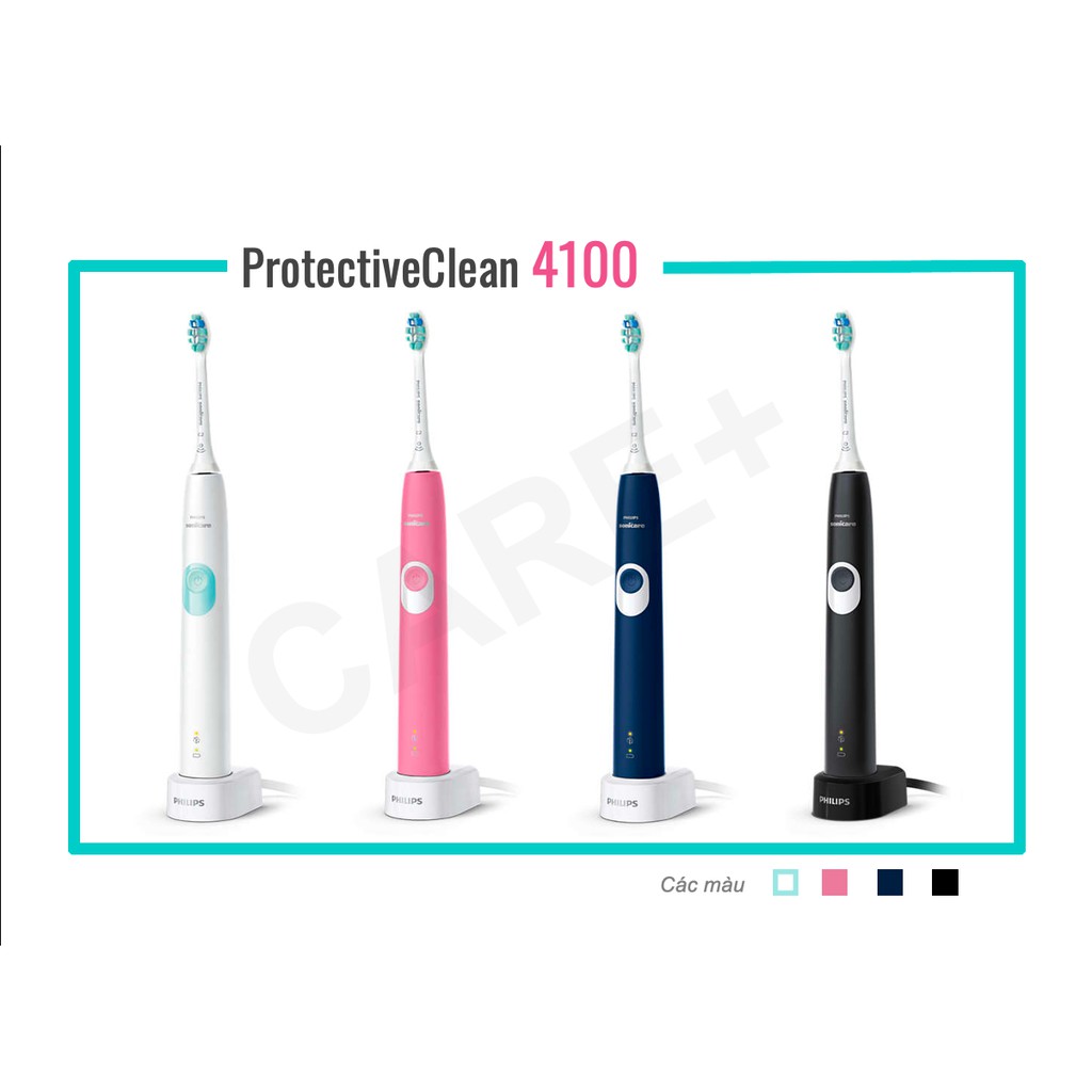 Bàn chải điện 𝐏𝐡𝐢𝐥𝐢𝐩𝐬 𝐒𝐨𝐧𝐢𝐜𝐚𝐫𝐞 ProtectiveClean 𝟒𝟏𝟎𝟎