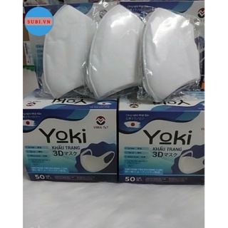 Khẩu trang yoki 3d công nghệ nhật bản bịch 10 cái