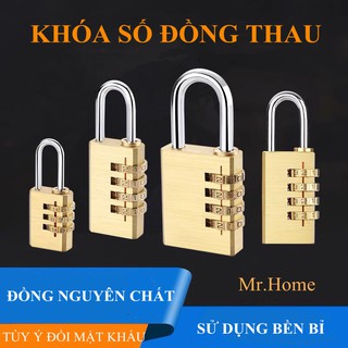Khoá số mini chất liệu đồng thau