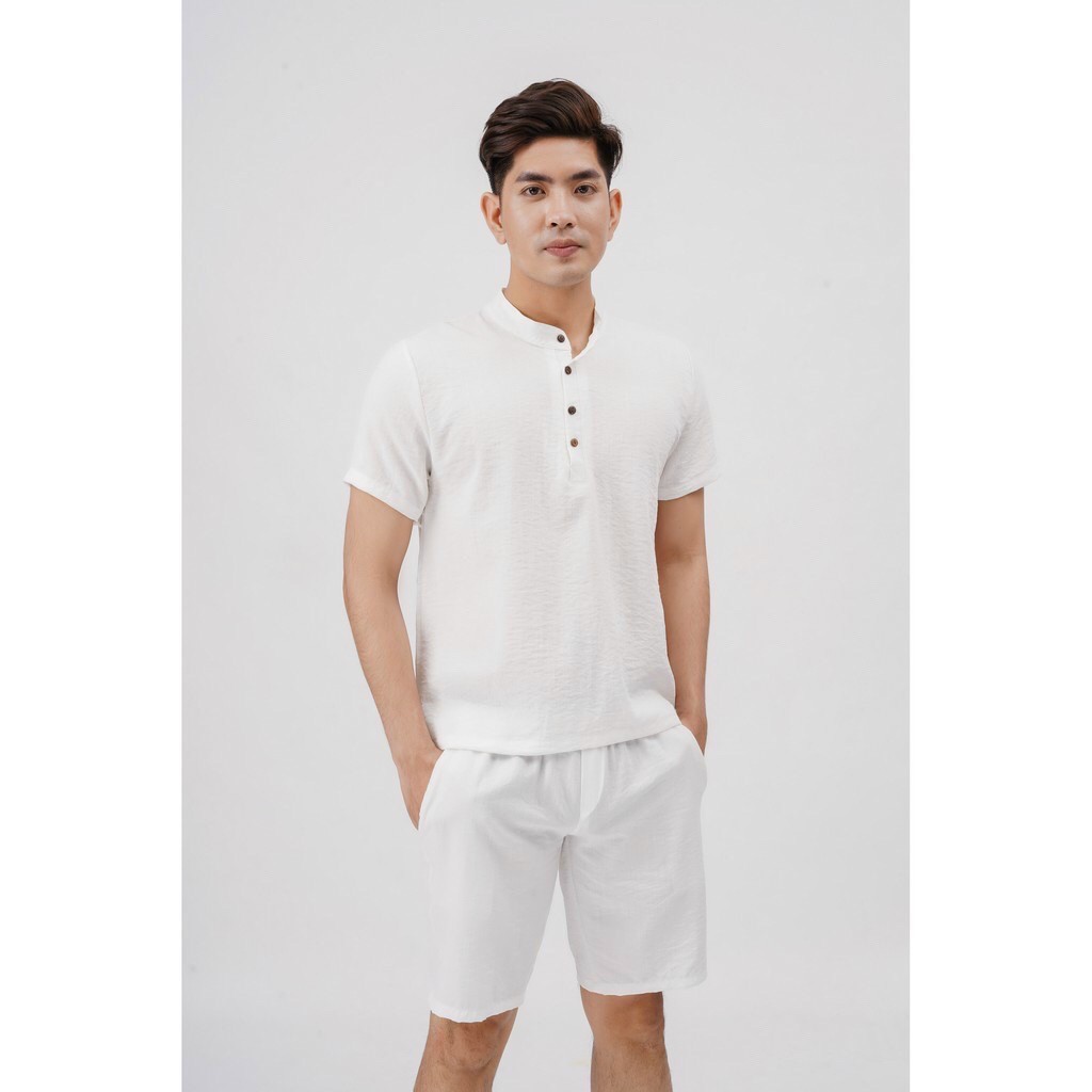 Bộ đũi nam [ HÀNG CAO CÂP ] đồ mùa hè Cọc tay cổ tàu | BigBuy360 - bigbuy360.vn