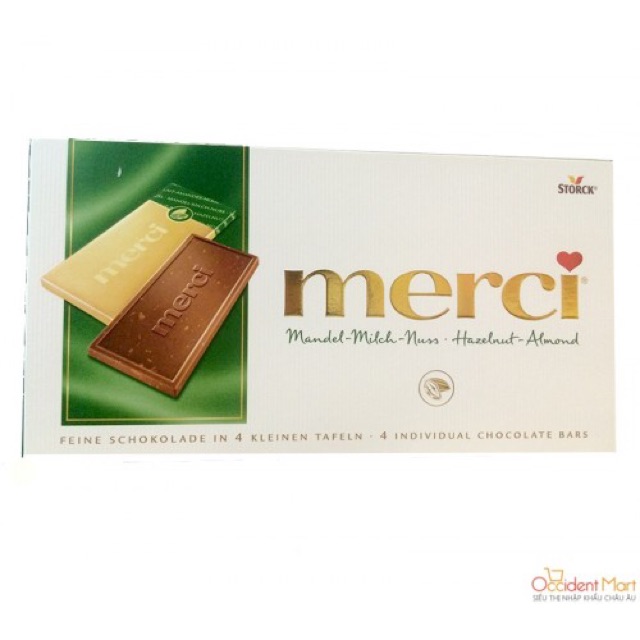 Socola Merci Đức thanh 100g