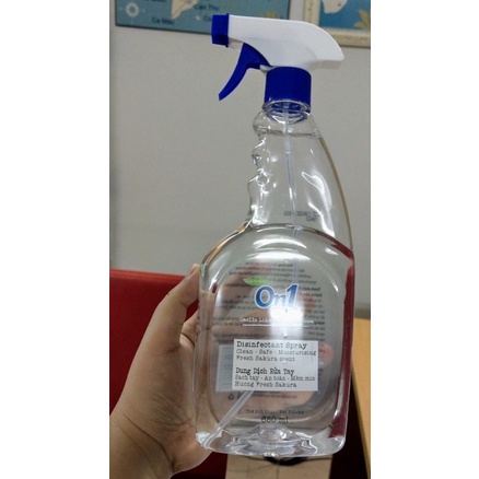 11 chai vòi xịt Dung dịch cồn 70 độ  ON1 650ML dạng xịt