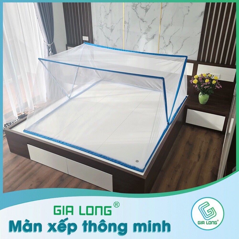 màn chụp thông minh gấp gọn Gia Long cao cấp bảo hành khung 6 tháng