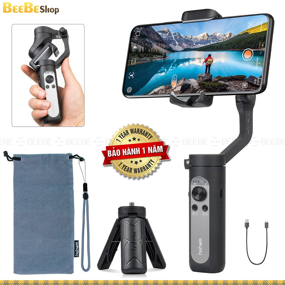 Hohem iSteady X - Gimbal Chống Rung Nhỏ Gọn, Siêu Nhẹ Cho Điện Thoại, Nhận Diện Khuôn Mặt, Tự Động Lấy Nét