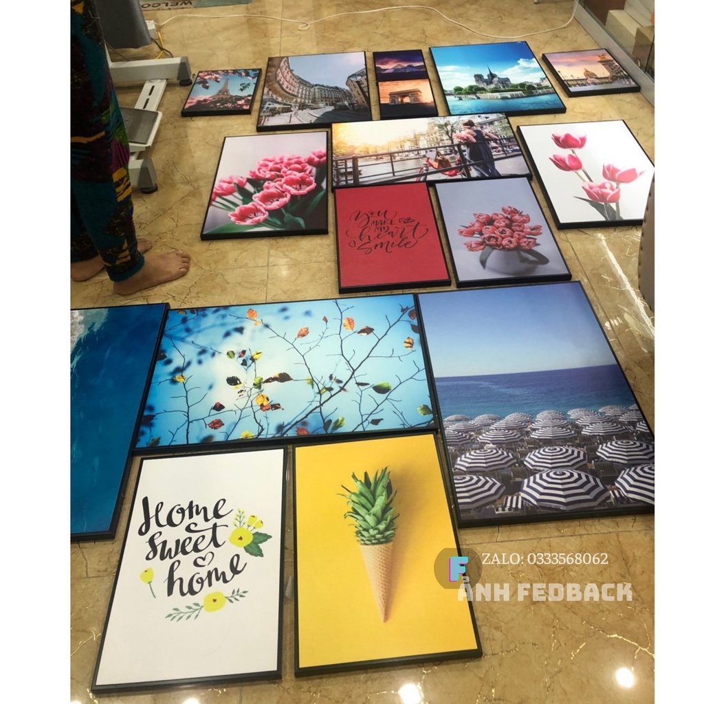 Tranh Treo Tường canvas, Tranh treo Phòng ngủ,phòng khách,cầu thang đẹp ⚡FREE SHIP⚡Bộ hoa lá,giá rẻ