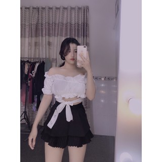 ÁO BẸT VAI CỘT EO