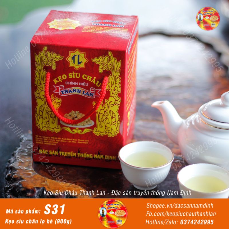 Kẹo Sìu Châu Thanh Lan S31 (900g) loại đặc biệt - Đặc sản Nam Định, làm quà biếu Tết