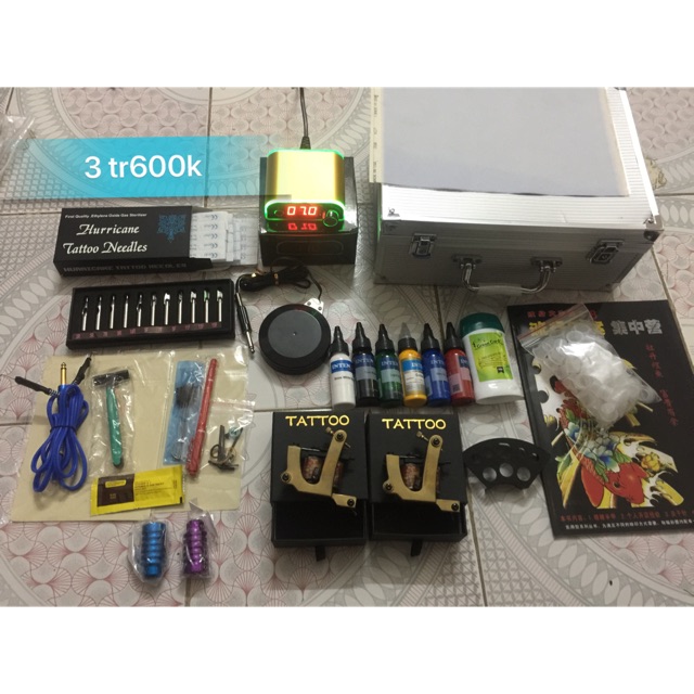 Bộ dụng cụ máy xăm hình loại tốt