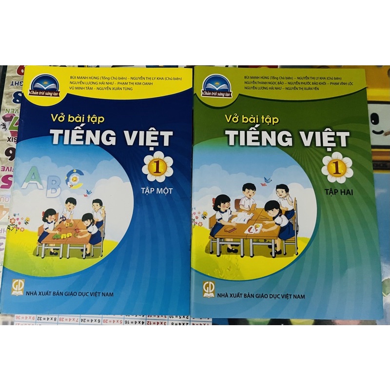 vở bài tập tiếng việt lớp 1 tập 1 + 2 + bút chì 2b )chân trời sáng tạo)